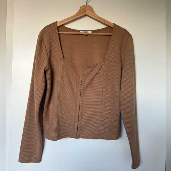 BB Dakota Ribbed Corset-Seamed Top | Size XL - Picture 3 of 9